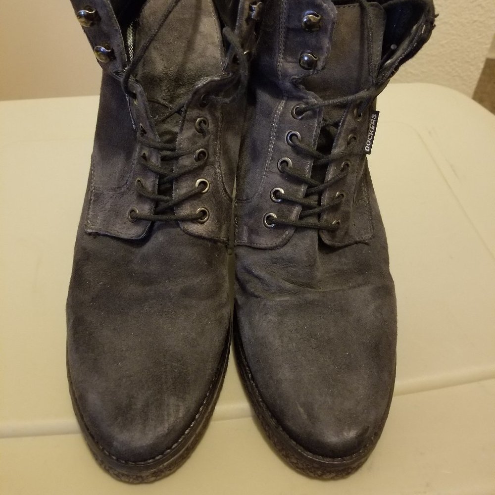 Dockers - Heeled Boots (Suede; Gray; Size 9)